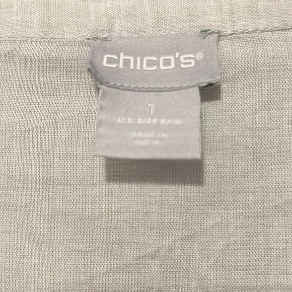 Chico’s Linen Tunic, Size 1 - Picture 4 of 9